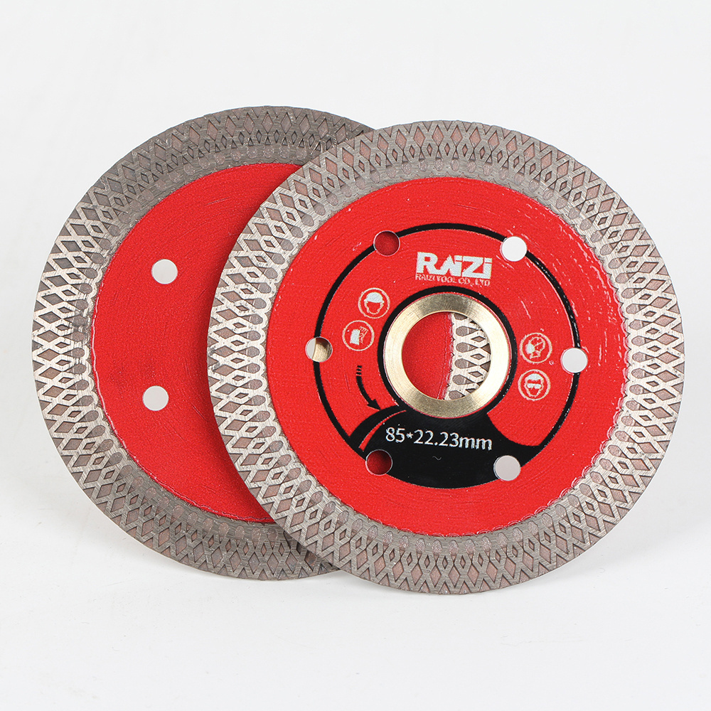 Raizi 75mm 85mm Super thin Turbo Diamond Circular Saw Blade Cutting disc for tile ceramic porcelain marble