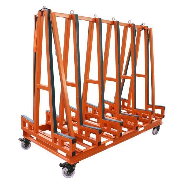 Multiple Purpose Heavy Duty Granite Marble Slab Storage Rack Display Transport Rack Trolley A Frame Rack