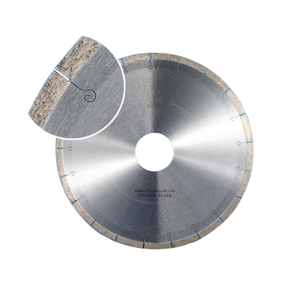 Raizi Phoenix 14, 16 inch Dekton cutting diamond bridge saw blade with 10 mm segment