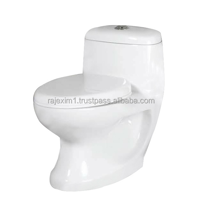 Premium Quality One-Piece Toilet  with an elongated bowl dual flush system for water conservation. available at affordable price