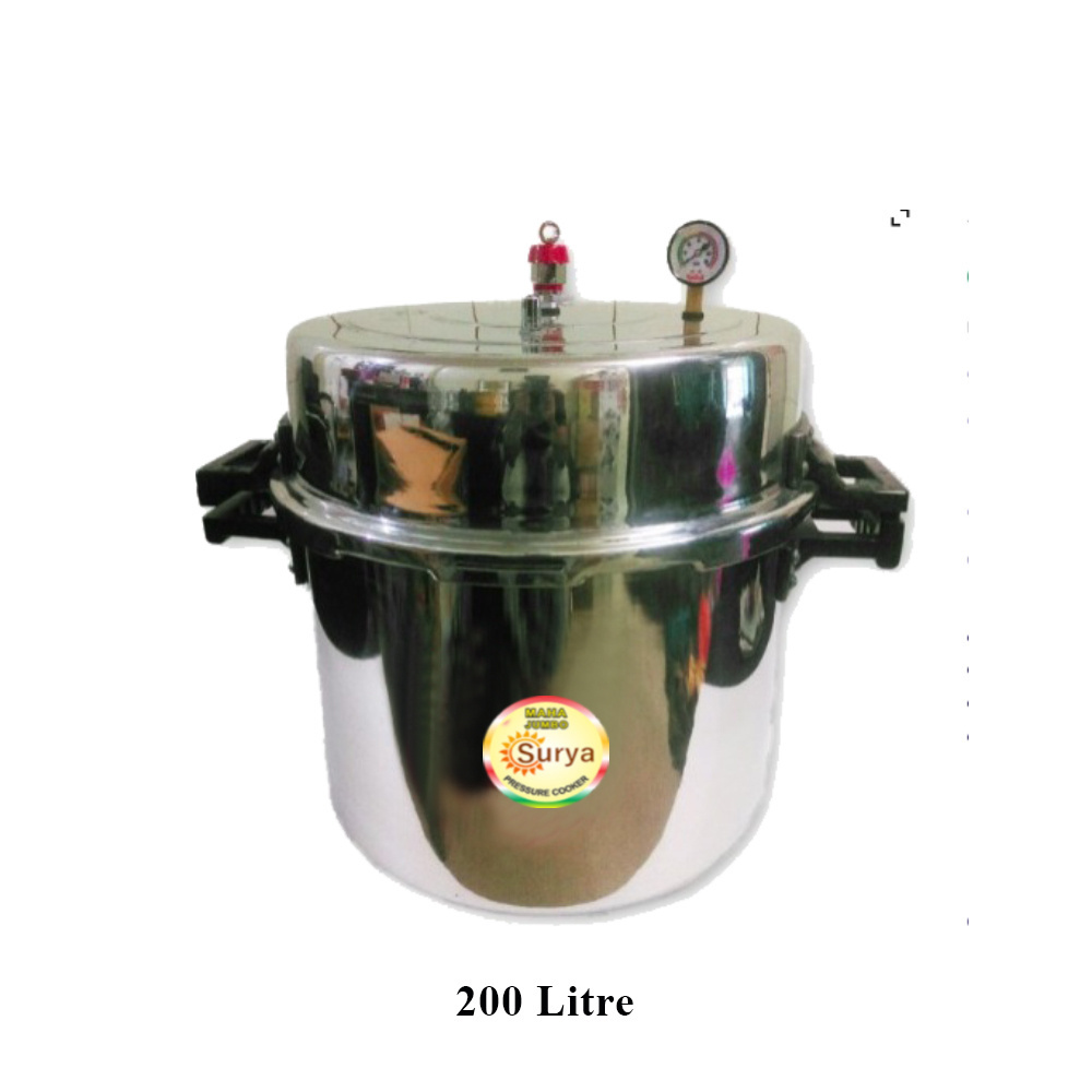 Aluminium Pressure Cooker 200Litre household item pressure cooker pan premium quality factory price for sale