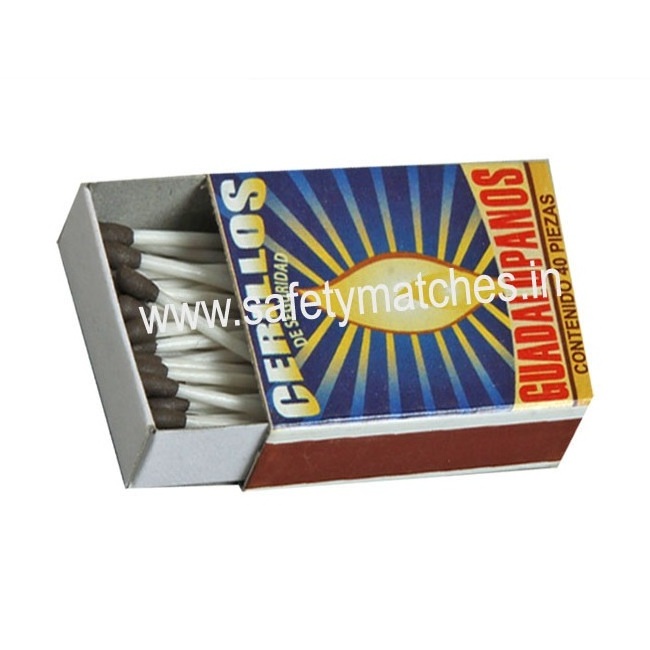 Lighter Low Price Wax Safety Matches size 53*37*11mm match  (40 sticks)  safety matches for candles for house