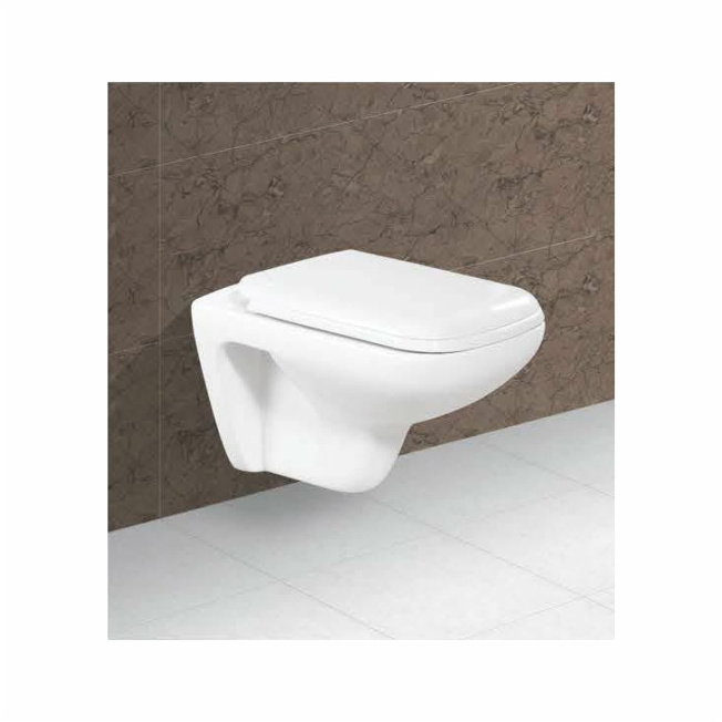 High Quality Wall-Hung Toilet  mounted on the wall  Emphasizing the  space efficiency of the toilet available from India