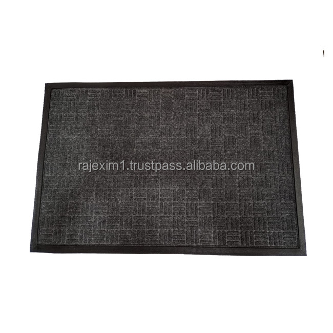 2024 Hot Sale 70*110 cm Rubber and Coir Doormat Natural Fade Rubber Backed Outdoor Mat with Anti Technics