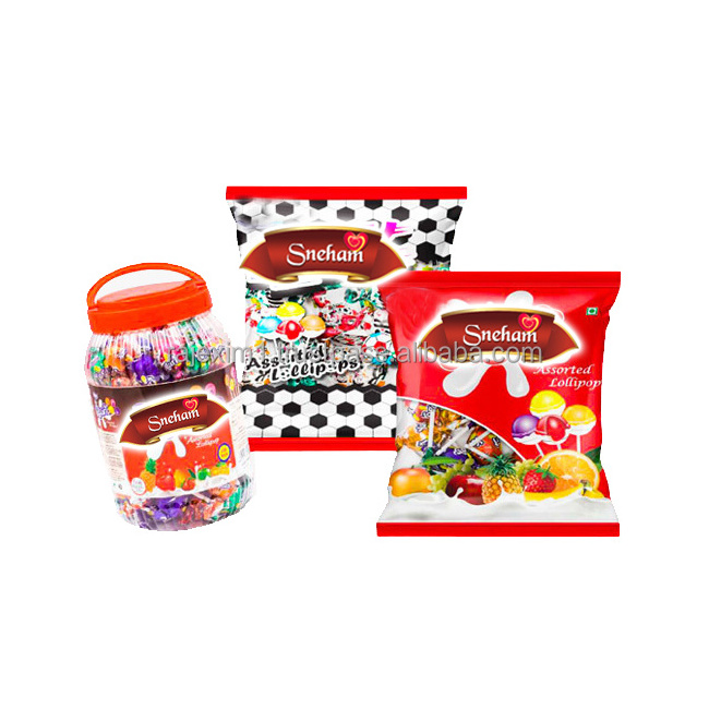 Round Ball Shape Fancy Lollipop Candy With Carton Box Packing 5 gm x 50 pcs x 20 pouch Milk Lollipop