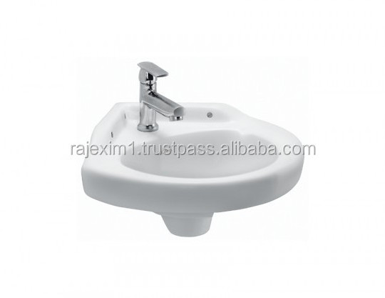 premium quality of half pedestal Washbasin with cabinet in artistic design unique Solid surface wash basin manufacturers