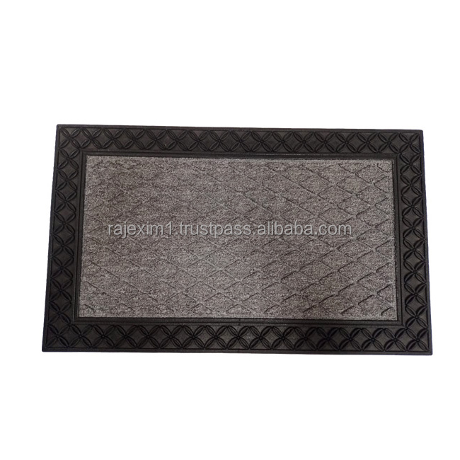 2024 Hot Sale 70*110 cm Rubber and Coir Doormat Natural Fade Rubber Backed Outdoor Mat with Anti Technics