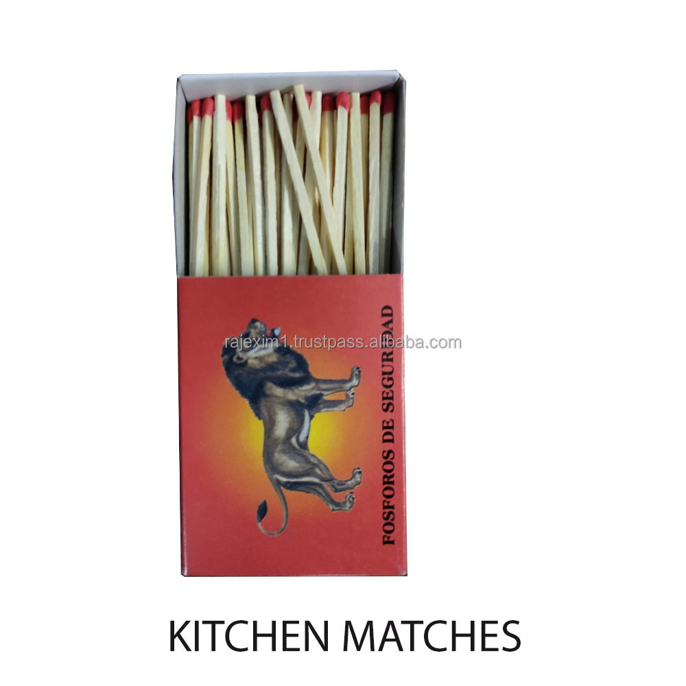 Premium Quality Kitchen Safety Matches designed to be safer to handle and light stoves, ovens, or grills in the kitchen