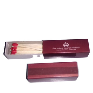 2024 Fancy Advertising Matches for Hotels Resorts Bars Promotional Matches in a Variety of Sizes with Colourful Match Heads