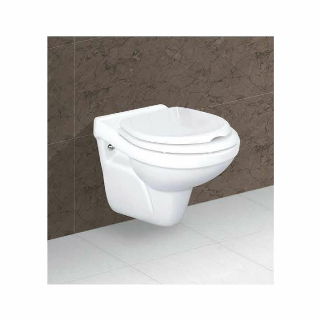 High Quality Wall-Hung Toilet  mounted on the wall  Emphasizing the  space efficiency of the toilet available from India