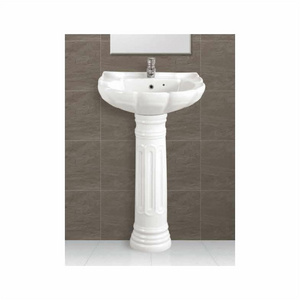 High Grade Wash Basin with Pedestal come in a variety of styles, shapes, and sizes, with  durability and ease of cleaning