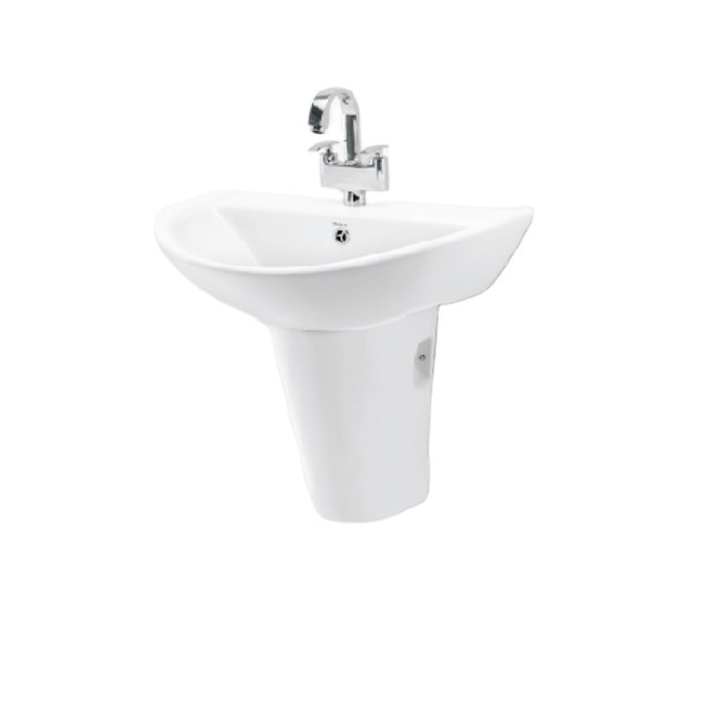 High Quality  Wash Basin with Pedestal comprising a basin or sink mounted on a pedestal for support available