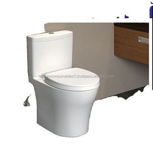 Exporters of high quality sanitaryware with P and S trap High quality  one piece toilet ceramic base for sale