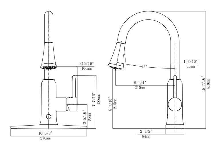 Hot and Cold Touchless Sensor Kitchen Faucet Kitchen Sensor Faucet Tap with Pull Out Water Flexible Hose