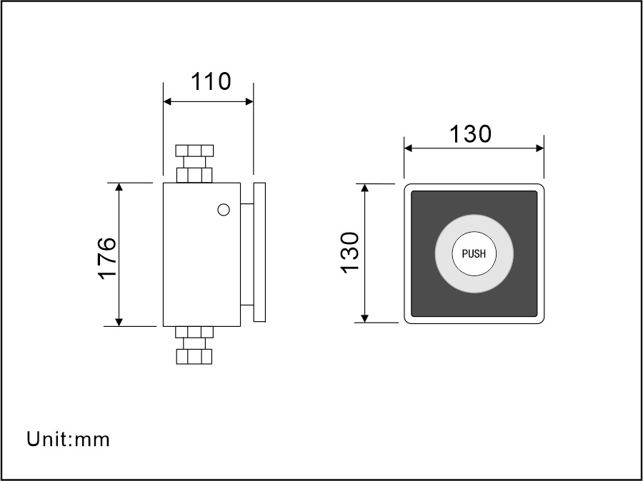 High Quality Concealed Squatt Pan Toilet Flush Valve Kits Automatic Flushing Sensor Flushometer with LED Button