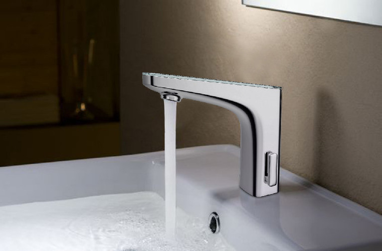 Basin Tap Smart Digital Display Hot And Cold Mixing Sink Faucet Infrared Induction Water Faucet