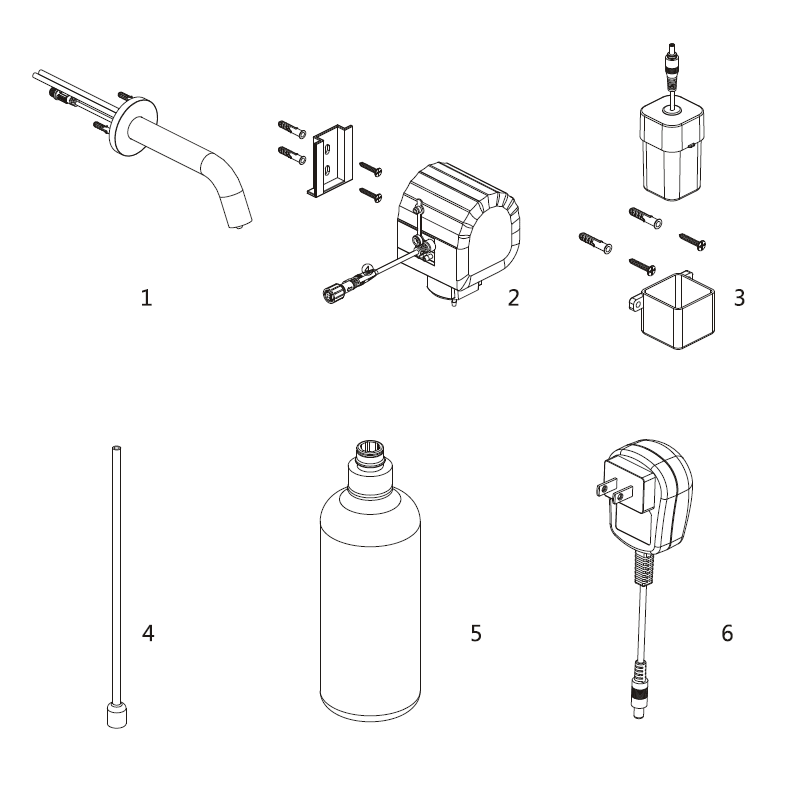 Commercial Large Capacity Infrared Sensor Automatic Hands free Wall Mounted Brass Faucet Foaming Soap Dispenser