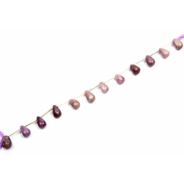 Natural Purple jade Gemstone beads Smooth Drop Shape Beads wholesale drilled beads For Jewelry making