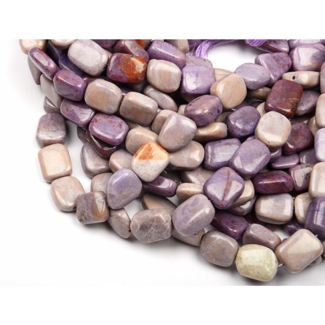 Natural Purple jade Gemstone beads Smooth Tumble  Shape Beads wholesale drill beads For Jewelry making