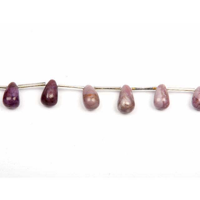 Natural Purple jade Gemstone beads Smooth Drop Shape Beads wholesale drilled beads For Jewelry making