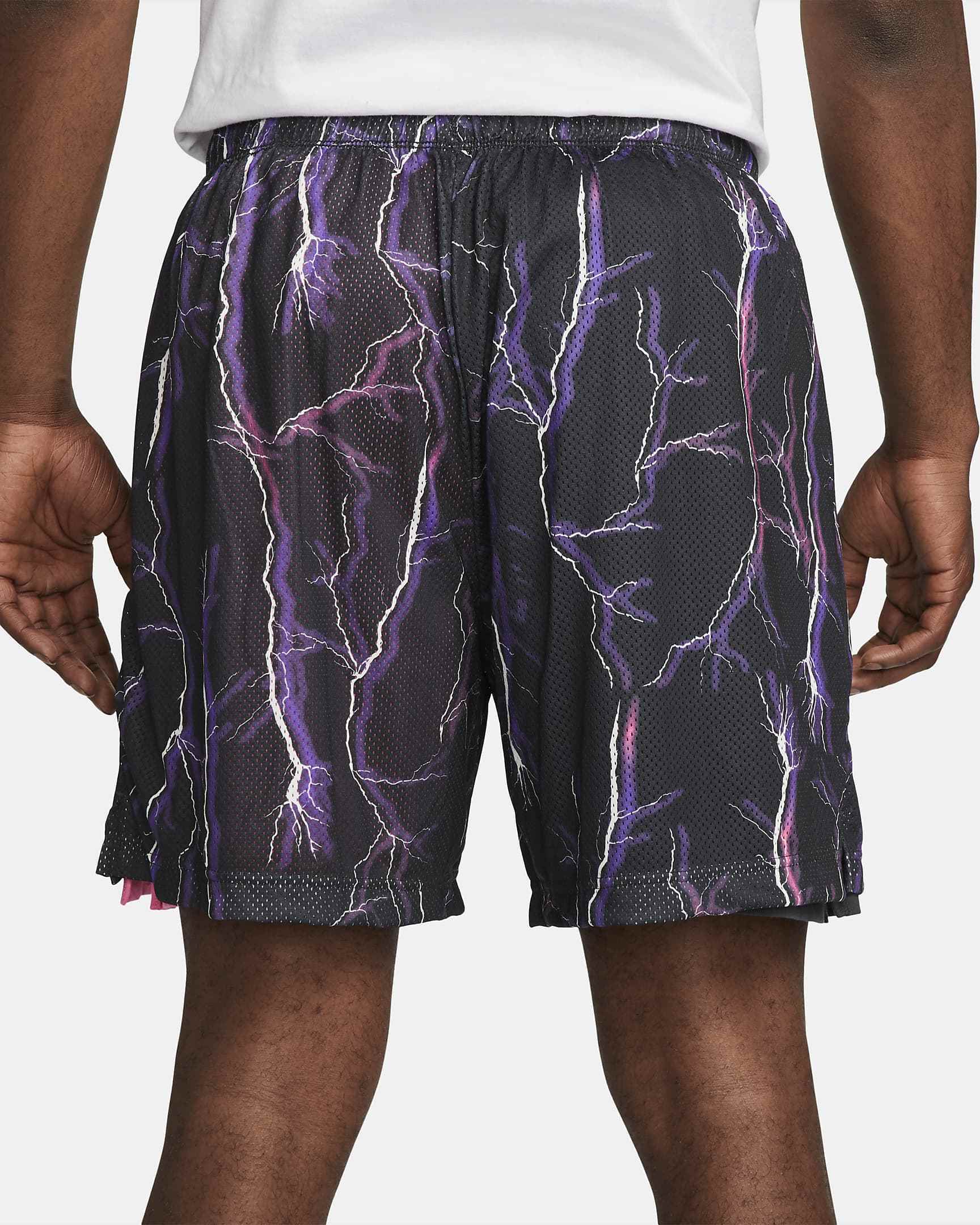 Basketball Sublimation Printed Mesh Reversible Shorts Men's \ Lightweight High Drawstring Waist With Pocket Baseball Mesh Shorts