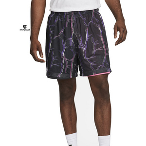 Basketball Sublimation Printed Mesh Reversible Shorts Men's \ Lightweight High Drawstring Waist With Pocket Baseball Mesh Shorts