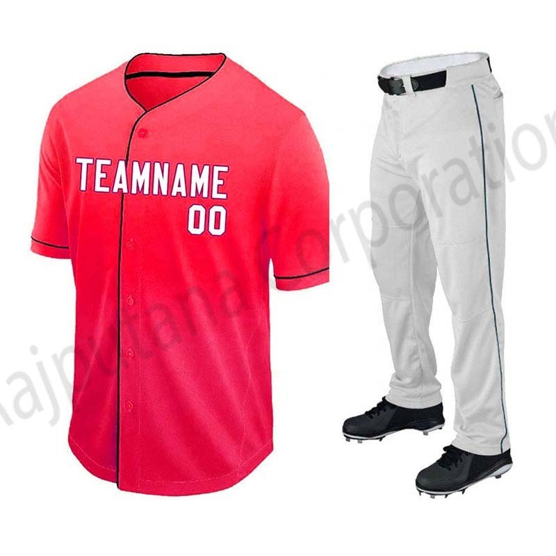 Sportswear Baseball Jersey And Pants \ Wholesale Lightweight Training Exercise Casual Wear Cotton Polyester Baseball Uniform Set