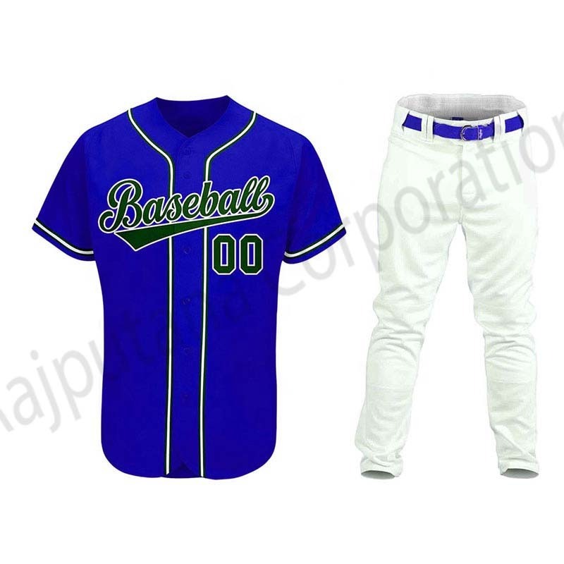 Sportswear Baseball Jersey And Pants \ Wholesale Lightweight Training Exercise Casual Wear Cotton Polyester Baseball Uniform Set