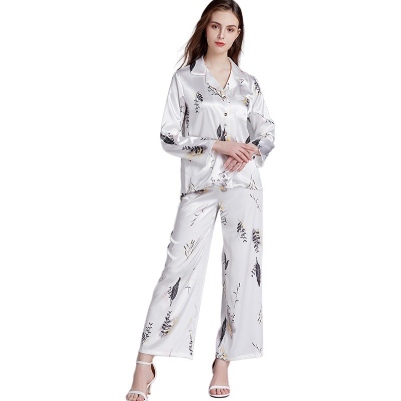 Top Quality Pajama Women's Night Wear Sexy Sleepwear Pajama Set Nighty for Ladies Night Suits Women 2 Piece Sleep Wear Sets Silk