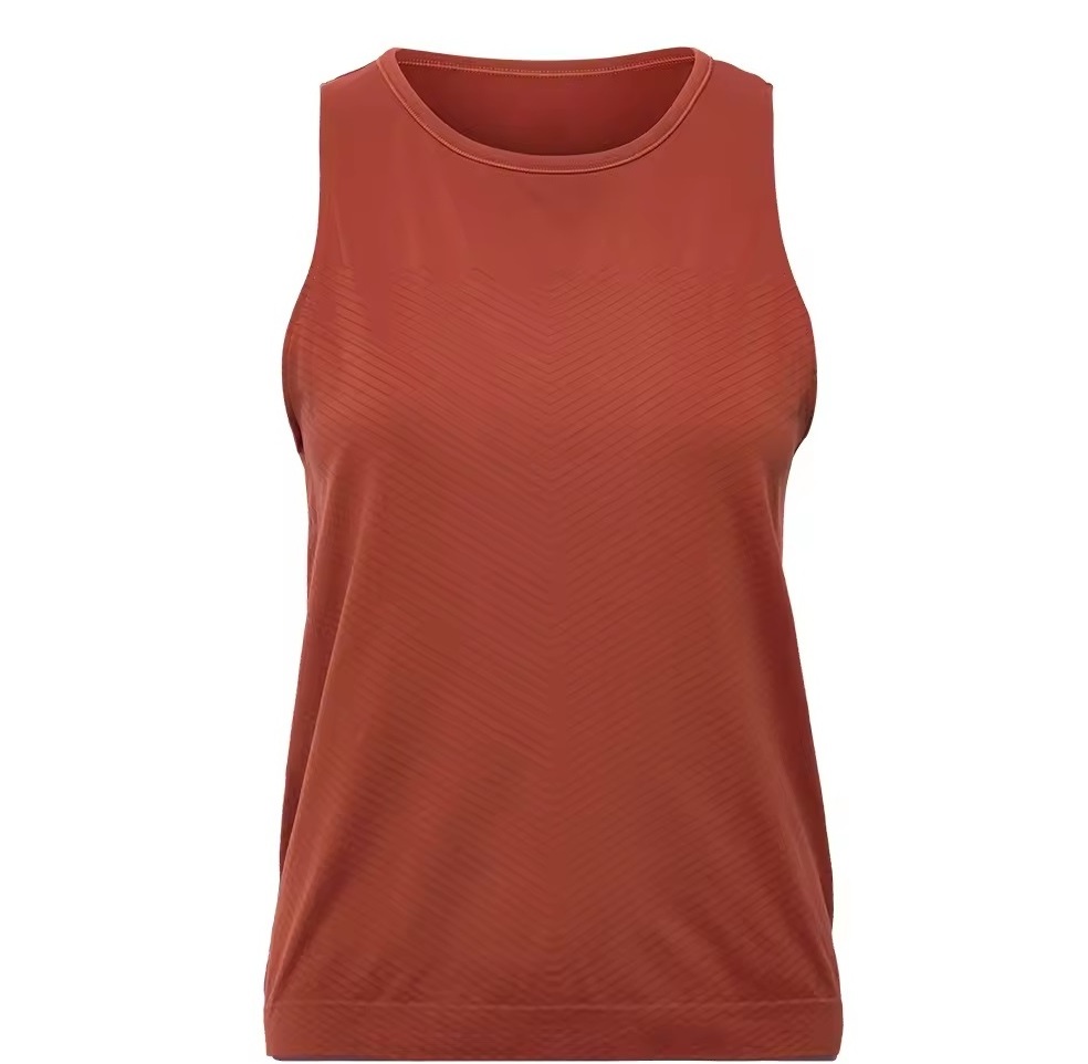 Hot Sell New Design Ladies High Quality Sexy Seamless Padded Tank Top Gym Wear Ribbed Yoga  Tang Top Wears