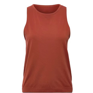 Hot Sell New Design Ladies High Quality Sexy Seamless Padded Tank Top Gym Wear Ribbed Yoga  Tang Top Wears