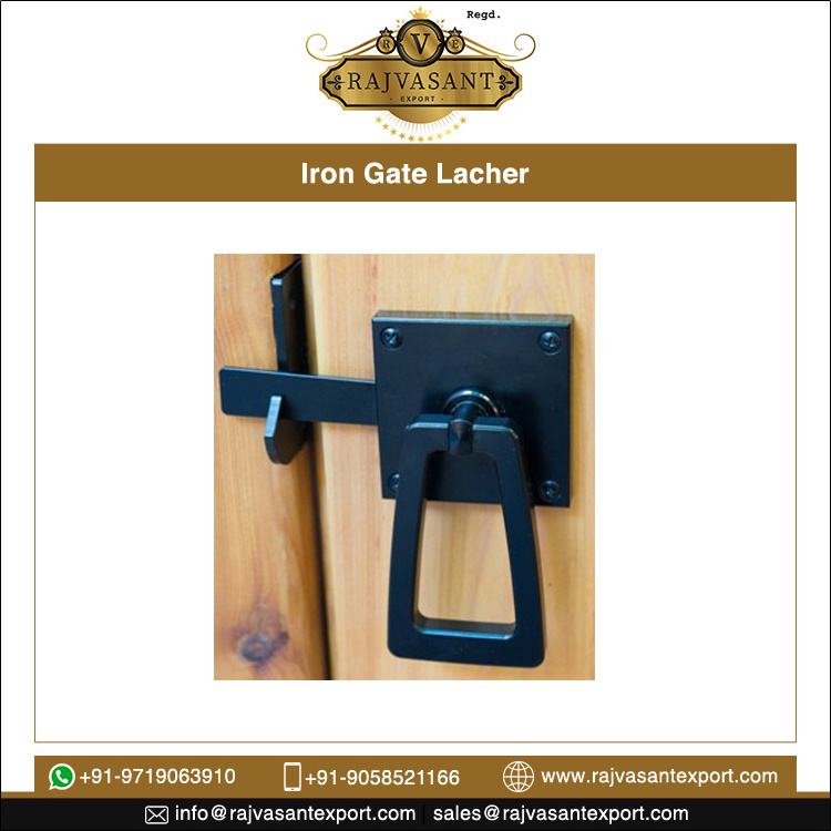 Huge Demand Low Market Price Antique Cast Iron Home Decor Black Powder Coating Heavy Gate Latch