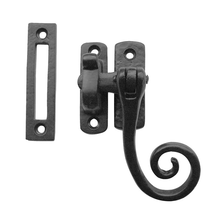 Direct Factory Sale Cast Iron Furniture Original Forgery Monkey/Rat Tail Window Latch in Black