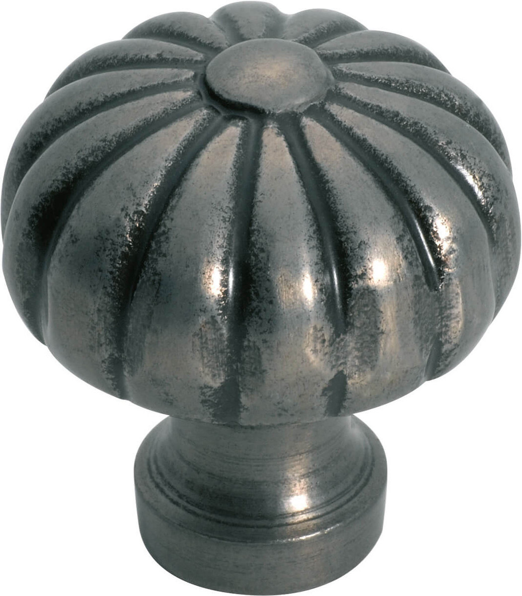 Natural Iron Liner flower cabinet Drawer Knobs Kitchen Drawer Clear Pulls Furniture Hardware barn pull knob