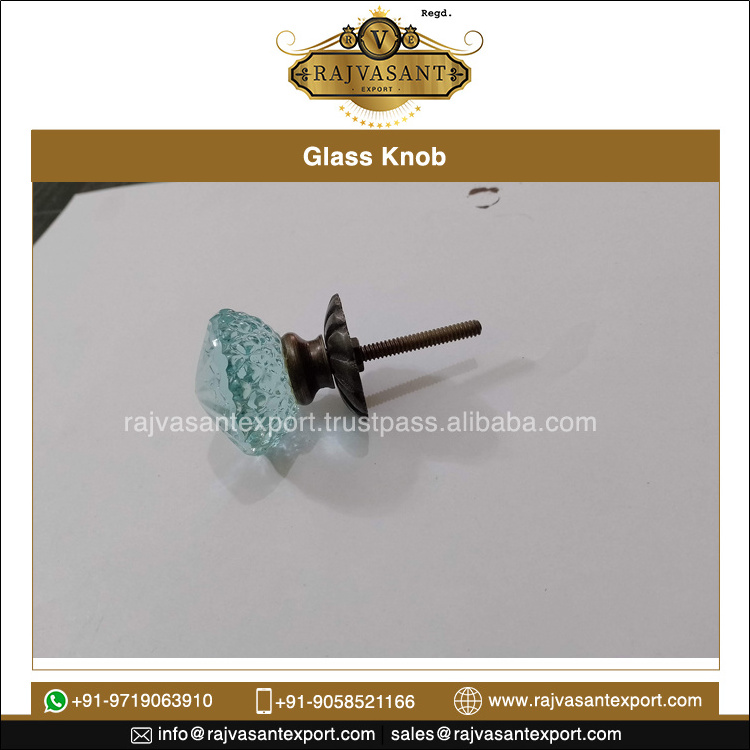 Best Furniture Hardware Accessories Wardrobe Pulls Kitchen Cabinet Handles and Knobs Glass Knob for Bulk Buyers