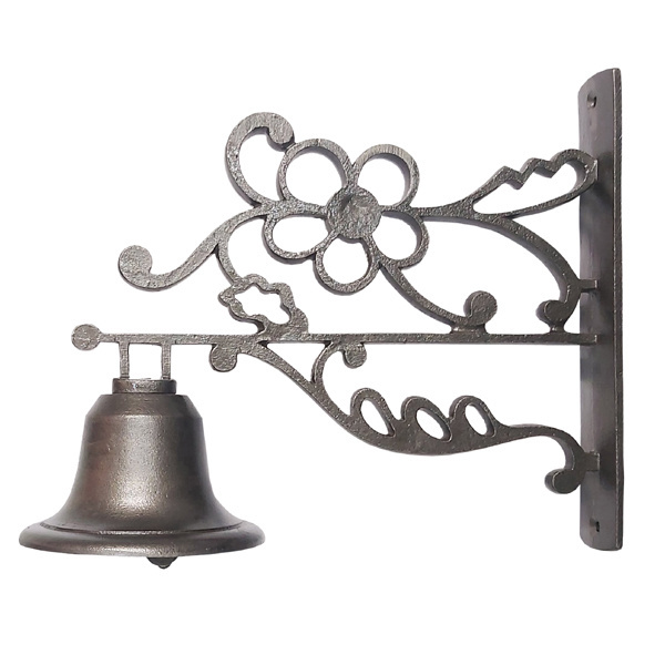 Cast natural Iron Wall Mounted Hanging Bell Trending Design Cast Iron Garden Door Bell With Superior Quality