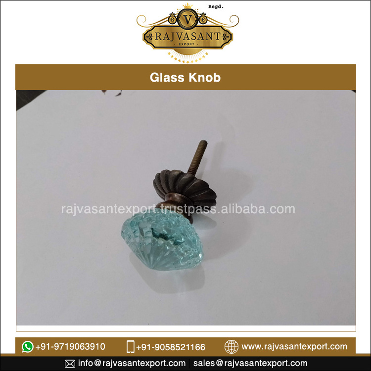 Best Furniture Hardware Accessories Wardrobe Pulls Kitchen Cabinet Handles and Knobs Glass Knob for Bulk Buyers