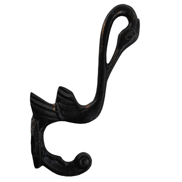 Creative Design Black Color Heavy Duty Best Quality Cast Iron or Brass Coat hooks in Chrome