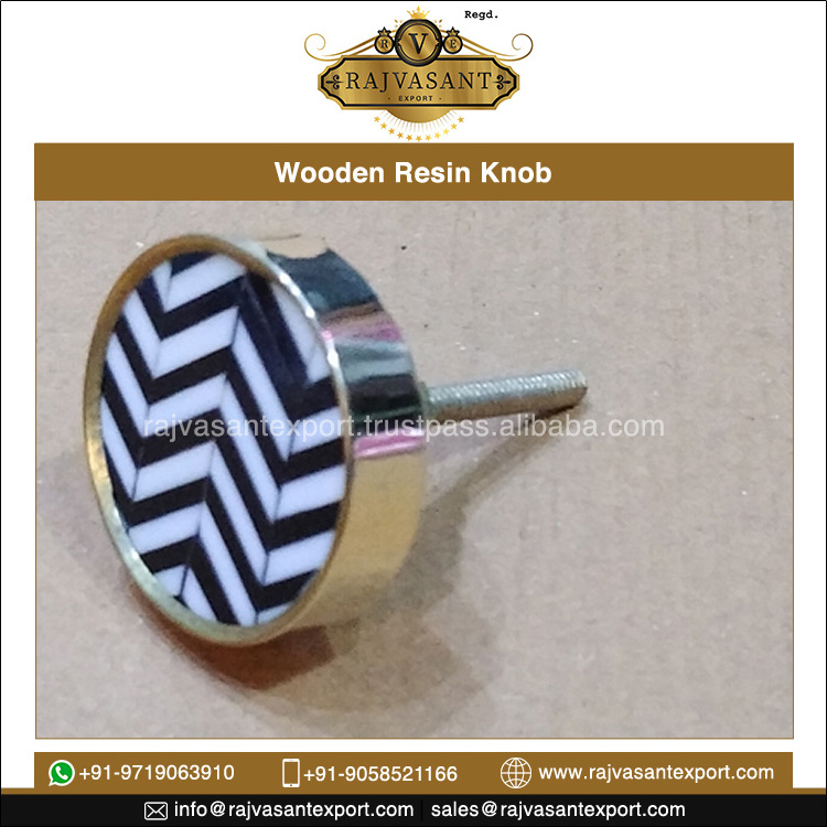 Factory Bulk Supply of Cabinet Furniture Hardware Wooden Resin Kitchen Drawers Handle Knobs for Sale at Low Price