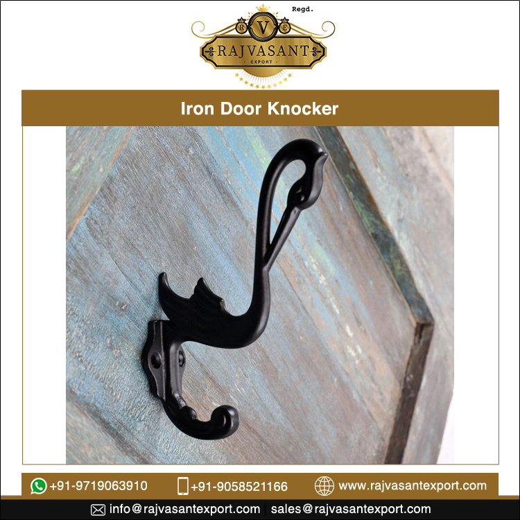 Creative Design Black Color Heavy Duty Best Quality Cast Iron or Brass Coat hooks in Chrome