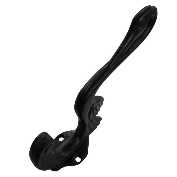 Creative Design Black Color Heavy Duty Best Quality Cast Iron or Brass Coat hooks in Chrome