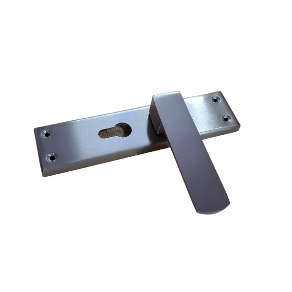 elegant interior wooden door mortise lock lever handle luxury door handle in satin chrome finish