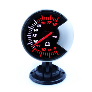 2.5 inch 60mm Smoke Lens LED Volt Voltage Auto gauge meter