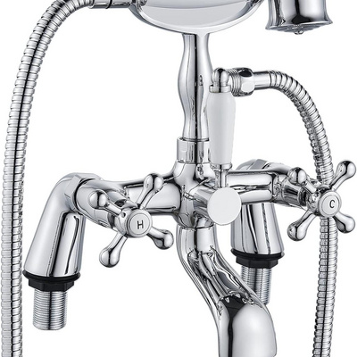 Vintage Designer Bathroom Faucet Set Handheld Bath Shower Faucets with Bathtub Filler Water Mixer Tap