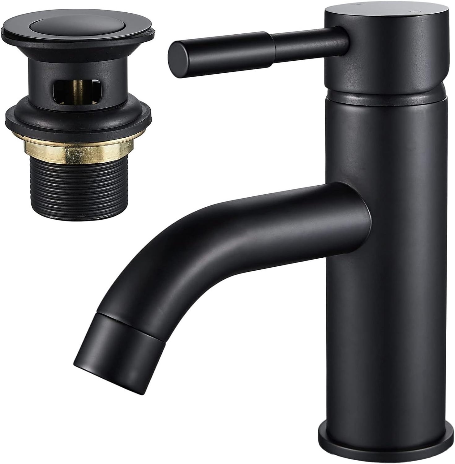 Brass Bath Filler Mixer Tap Bathroom Matt Black Bath Shower Faucet