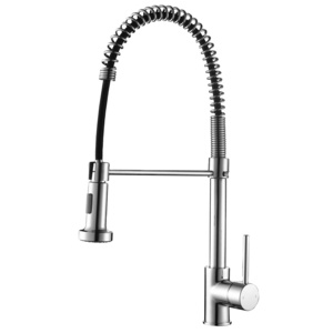 Pull Down Spring Kitchen Faucet Two Modes Pull Out Sprayer Taps Kitchen Gooseneck Faucets