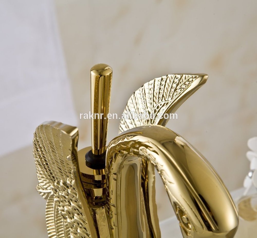 CURNEAL Gold Bathroom Faucet Animal Faucet