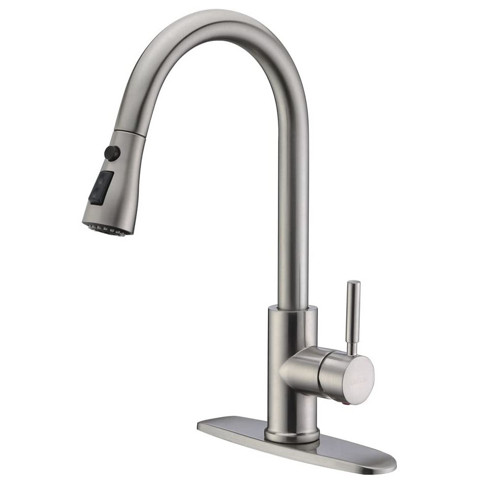 No.K010B Desk Mounted Brushed Kitchen Faucet, Brass upc 61-9 nsf Kitchen Faucet