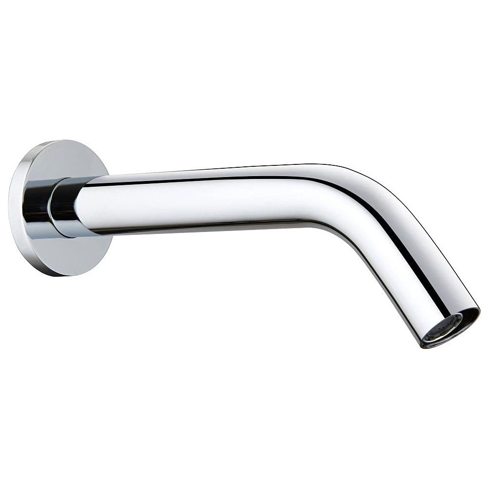 Gooseneck Touchless Bath Tap Motion Auto Stop Faucet Automatic Wall Mounted Sensor Bathroom Faucet