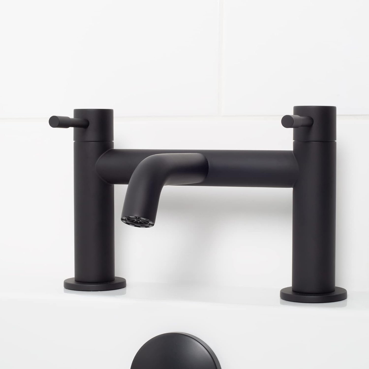 Brass Bath Filler Mixer Tap Bathroom Matt Black Bath Shower Faucet